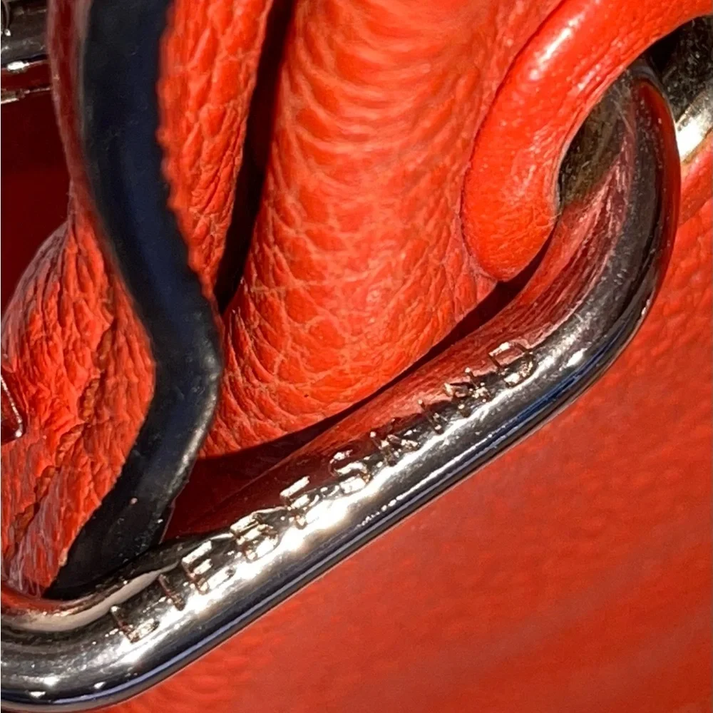 Liebeskind Ravenna Ring Bag in Orange Red Two Way Bag NWOT - Picture 9 of 14